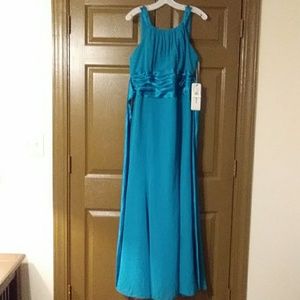 Teal Bridesmaid or Prom Dress